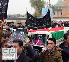 واقعة غريبة في كردستان , مهاجمة صحفي ميت ( صور)