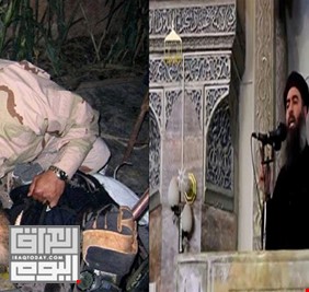 البغدادي متخفياً مثل  صدام حسين قبل اعتقاله في الحفرة، سائق ومرافق، وبندقية، قد لا يستخدمها ايضاً !!