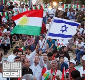 بالفيديو العلم الإسرائيلي يرفرف في احتفالات كردستان للترويج لاستفتاء الانفصال