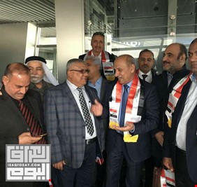 وزير النقل يدشن خط موسكو - بغداد بوفد قوامه 90 شخصاً  محظوظاً