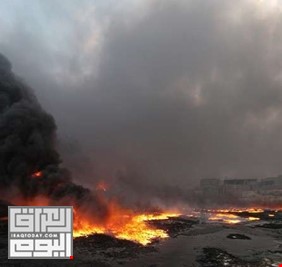 على خطى صدام الذي أحرق آبار الكويت، ازلامه في داعش يحرقون آبار نفط الحويجة!
