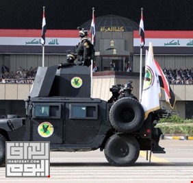 استعراض عسكري مصحوب بفرح عارم في العاصمة بغداد