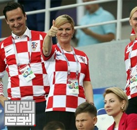 بالفيديو .. كيف  لا يفوز  منتخب كرواتيا إذا كان لديه هكذا رئيسة ؟!