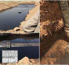 العثور على حفرتين لتهريب النفط الخام شمال شرقي بغداد