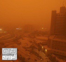 العاصفة الترابية تخيم على بغداد حتى منتصف الليل