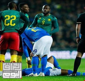 نيمار يخرج مصابا بعد 8 دقائق من المباراة الودية ضد الكاميرون