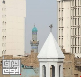 البنك المركزي ورابطة المصارف الخاصة يبدأن بإعادة  تأهيل أقدم كنيسة في بغداد