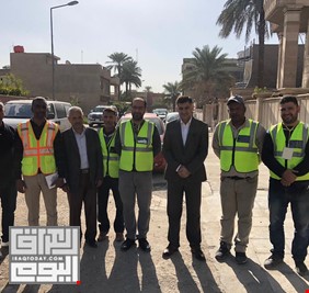 وزير الاتصالات يشرف شخصياً على ايصال خدمة الكيبل الضوئي لأحياء  بغداد