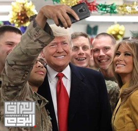 زيارة مفاجئة لترامب وزوجته للقوات الأمريكية في العراق