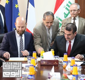 العراق وفرنسا يوقعان مذكرة تفاهم لدعم مشاريع المياه بمبلغ 250 الف يورو
