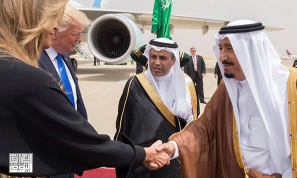 Trump says that King Salman accepted my wife's hand three times, while the video shows a handshake o 29881