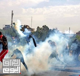 قنابل محظورة دوليا تستخدم ضد المتظاهرين.. ولجنة حقوق الإنسان تحذر