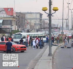 بدء الاضراب العام وغلق عدة شوارع رئيسة في بغداد