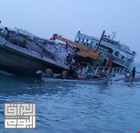 غرق (بهبهان) في خور عبد الله بالبصرة ليلة أمس، يفضح عمليات تهريب النفط بين العراق وإيران !