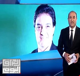 بالفيديو : نجم الشاشة الرياضية حسام حسن يختنق بالبكاء على الهواء وهو ينقل خبر مراسم دفن النجم الكروي أحمد راضي في مقبرة الكرخ
