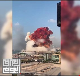 بالفيديو .. انفجار كبير في مرفأ بيروت