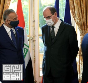 في أول لقاءات الكاظمي بباريس.. تعهد فرنسي بدعم العراق
