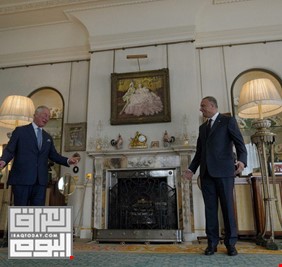 بعد أن إستقبله رئيس حكومة بريطانيا .. الكاظمي يشرب الشاي مع ولي العهد في قصر 
