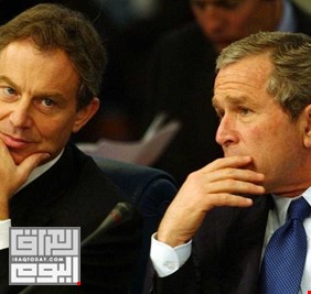 مذكرة سرية جداً تكشف تفاصيل حوار الرئيس الأمريكي جورج بوش ورئيس وزراء بريطانيا توني بلير لاسقاط صدام حسين