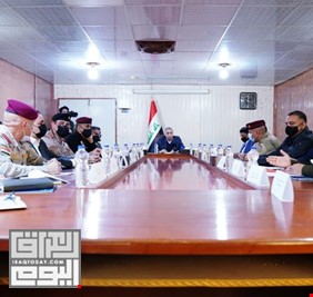 الكاظمي يجتمع مع قيادات الأجهزة الأمنية في محافظة ميسان