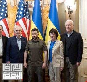 زيلينسكي يلتقي في كييف زعيم الأقلية الجمهورية بمجلس الشيوخ الأميركي