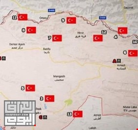 محلل يفجر مفاجأة كبرى: 53 قاعدة تركية في الأراضي العراقية