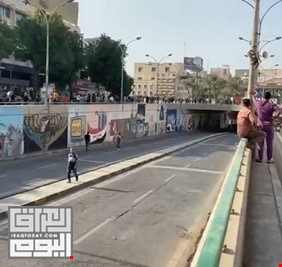 بالفيديو.. قوة امنية تطارد متظاهري التحرير