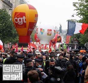 فرنسا..أكثرمن 30 ألف شخص شاركوا في المظاهرات