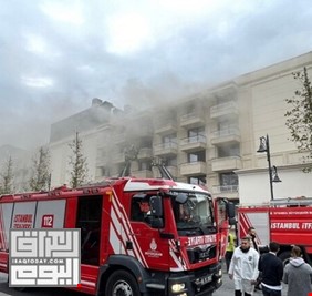 النيران تلتهم فندقا فاخرا في اسطنبول