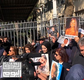 اعتصام لأهالي ضحايا انفجار مرفأ بيروت أمام قصر العدل