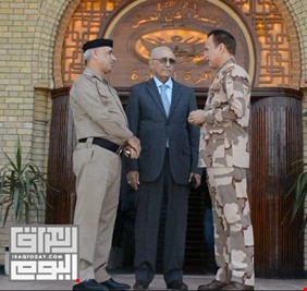 الفريق الركن سعد مزهر العلاق يستقبل المستشار العسكري لرئيس الجمهورية