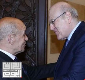 ميقاتي خلال استقباله لودريان: الحل في لبنان يكمن بانتخاب رئيس جديد