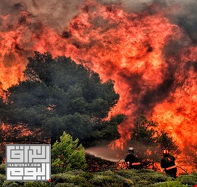 اليونان.. حرائق الغابات تهدد السكان وسط ارتفاع قياسي لدرجات الحرارة