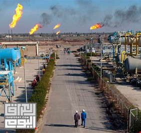 العراق يعمل على انتاج 300 مليون قدم مكعب من الغاز في حقل بن عمر