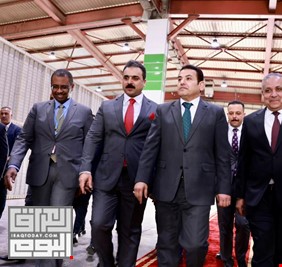 الأعرجي يحضر حفل افتتاح وحدة مراقبة الحاويات في مطار بغداد الدولي