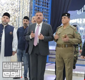 وزير الداخلية يتشرف بزيارة الحضرة القادرية في بغداد