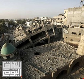 قصف إسرائيلي يستهدف المسجد الكبير وسط غزة