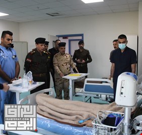 معاون رئيس أركان الجيش للادارة يتفقد مستشفى الحسين العسكري بزيارة مفاجئة