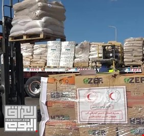 مساعدات عراقية إلى  حدود لبنان