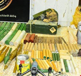 القبض على أحد أخطر المطلوبين في بغداد وضبط ترسانة تضم أكثر من 300 صاروخ وطائرة مسيرة