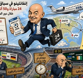 أرقام مذهلة لتحركات رئيس فيفا خلال مونديال 2026