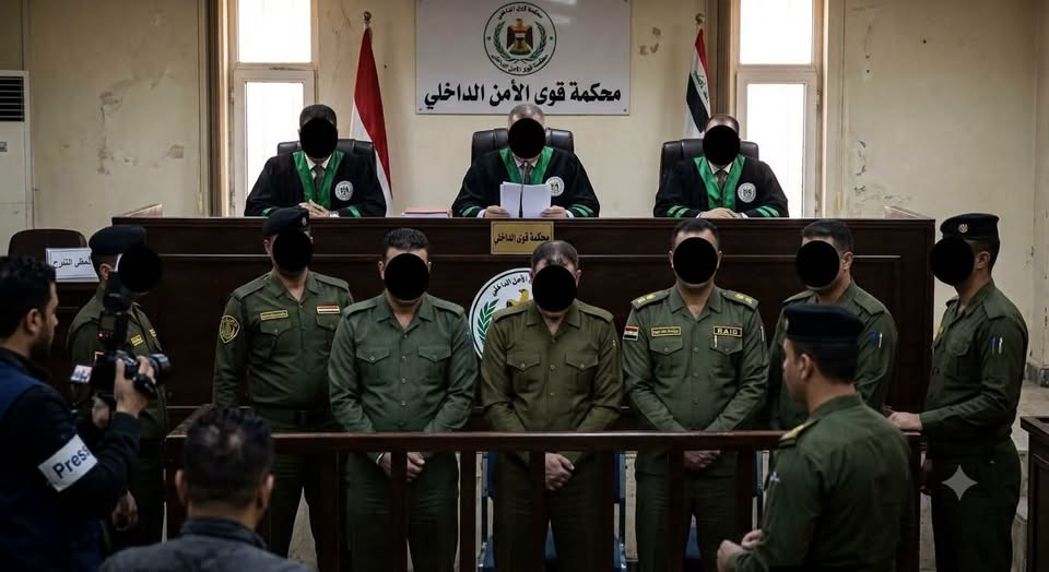 الحكم بالسجن 10 سنوات وطرد من الخدمة بحق 4 منتسبين بقضية اغتصاب موقوفة في الديوانية