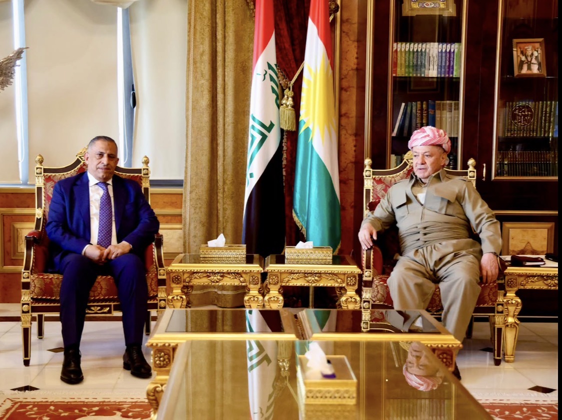 العبودي وبارزاني يبحثان ملفاً أمنياً مهماً بين بغداد وأربيل