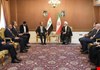 زيدان يبحث مع الأمين العام للأمن القومي الإيراني تفعيل التعاون القضائي والأمني