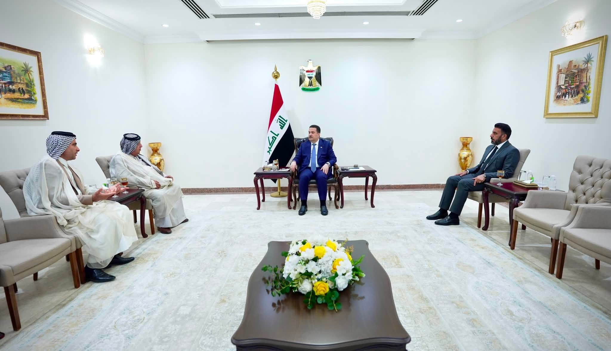 السوداني يبحث مع ممثلي الفلاحين ملف المستحقات والتعويضات الزراعية المتأخرة