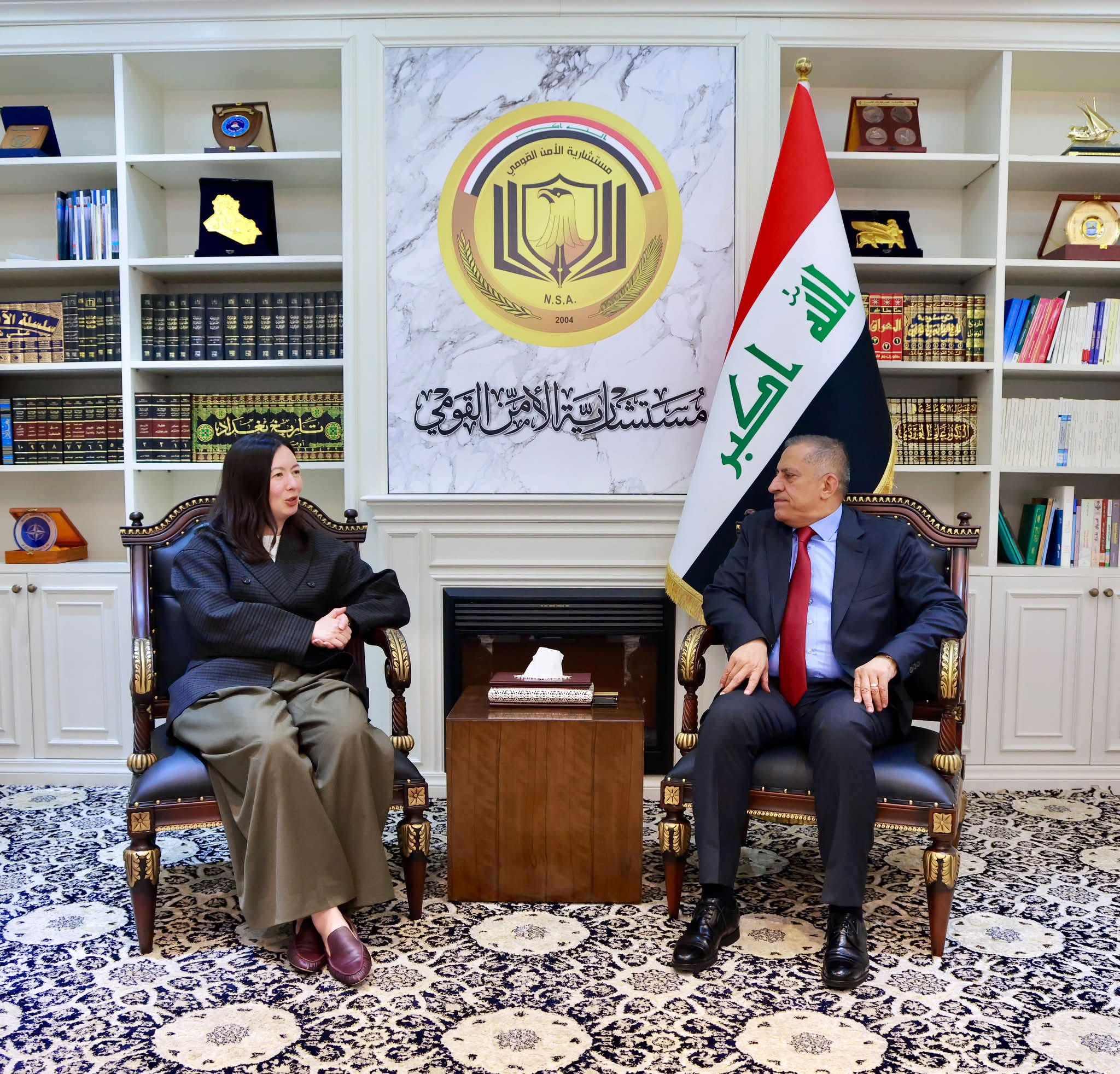 العبودي يبحث مع مديرة مبادرة العراق في المجلس الأطلسي تطورات المنطقة وتعزيز الاستقرار