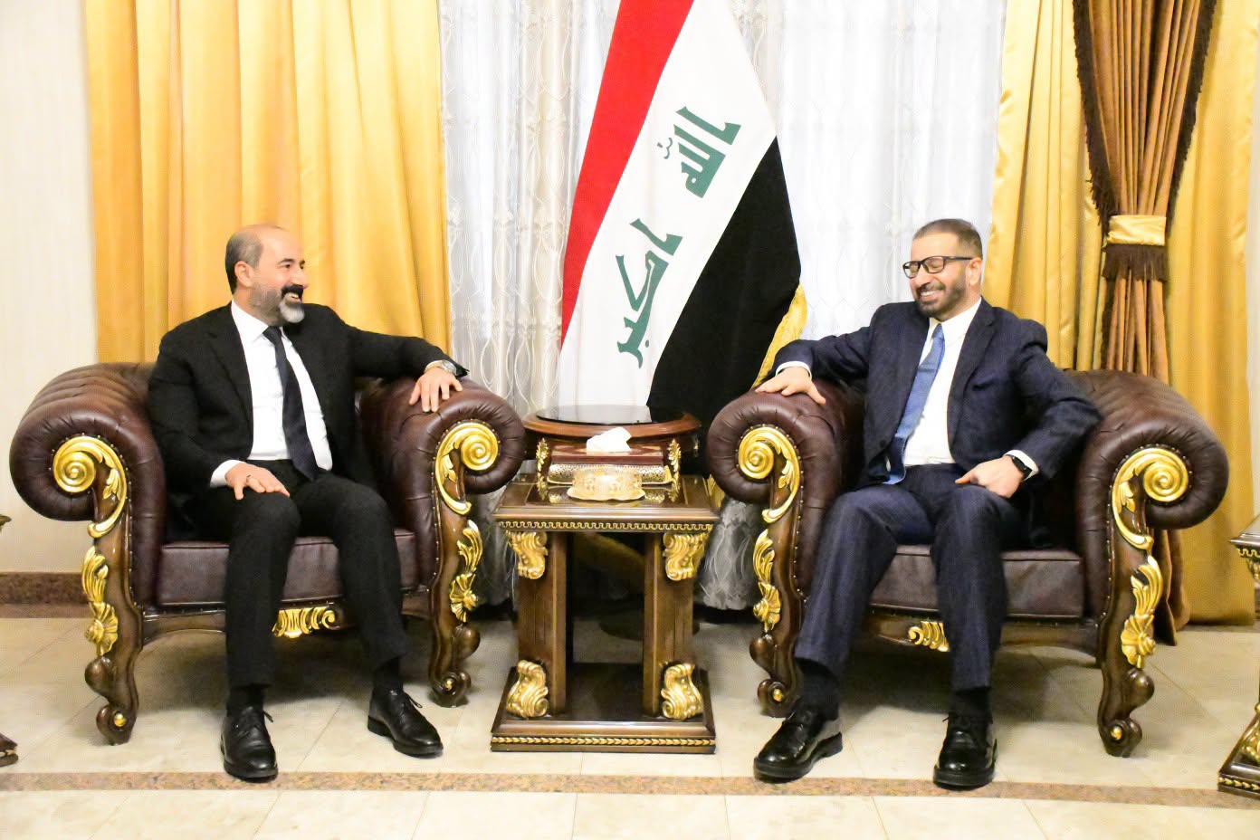 الفوادي والجبوري يبحثان مستجدات المشهد السياسي وتداعيات التطورات الإقليمية على العراق