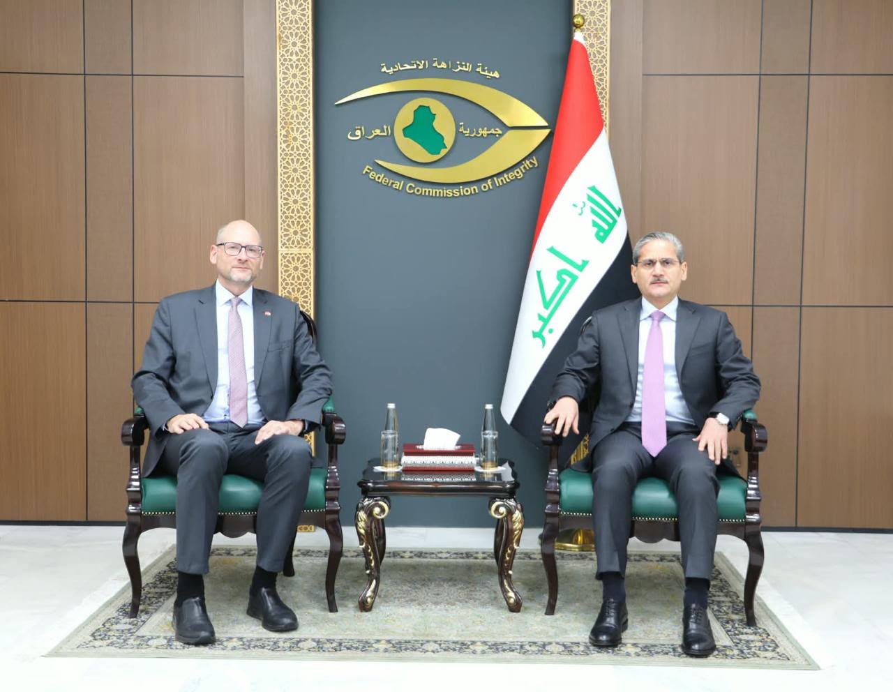 رئيس هيئة النزاهة والسفير السويسري يبحثان تعزيز التعاون في مكافحة الفساد واسترداد الأموال