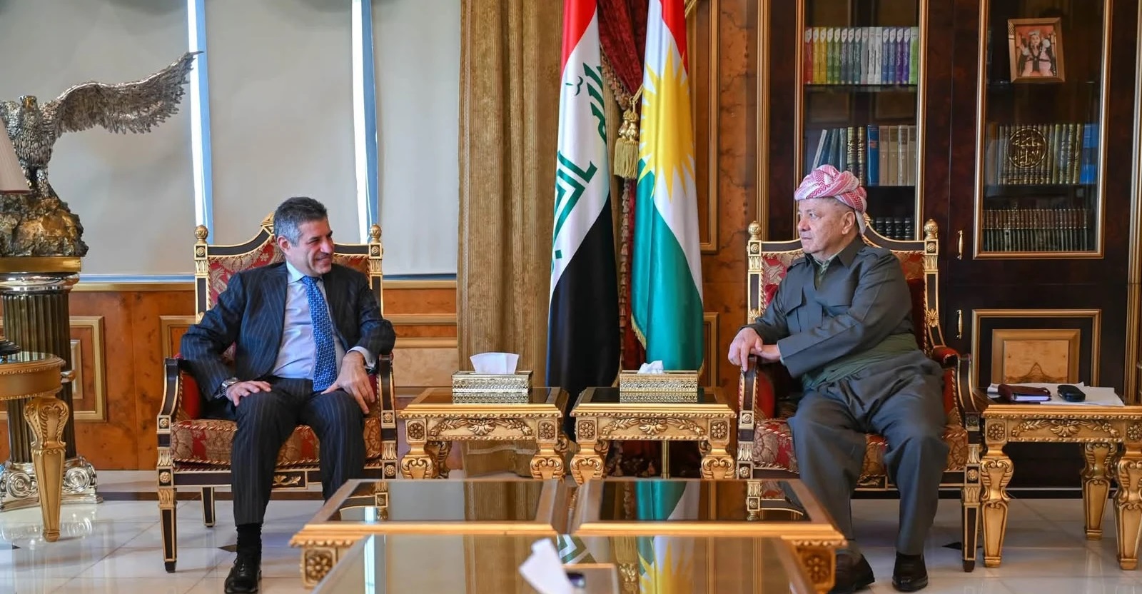 بارزاني وفاغن يبحثان أمن العراق.. واشنطن: أي تهديد للعراق تهديد للجميع