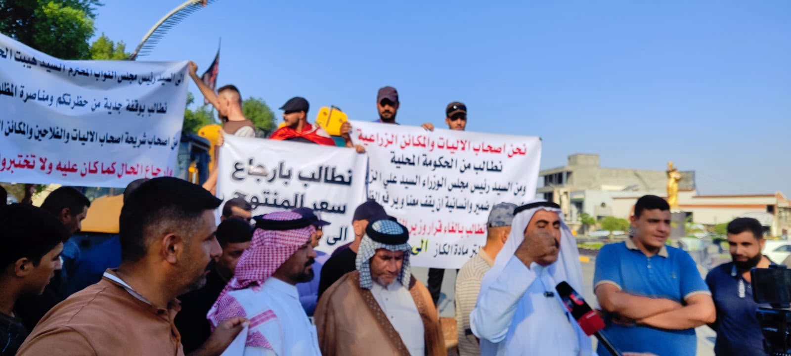 شيوعيو ديالى يساندون أصحاب المكائن الزراعية ويطالبون بتوفير الكاز